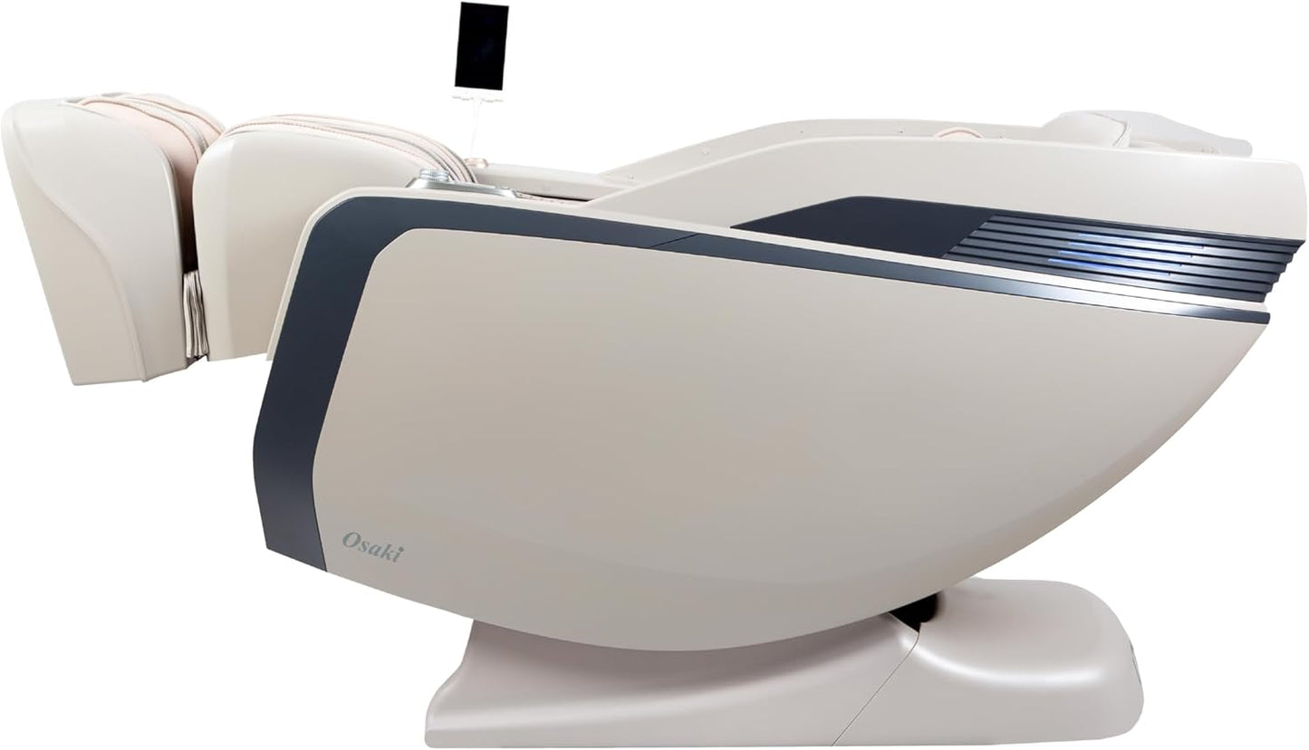 Monarch Full Body Massage Chair | Zero Gravity 3D Sl-Track | Space Saving Technology Recliner| 9 Unique Auto Programs | Bluetooth Connection (LE Black)