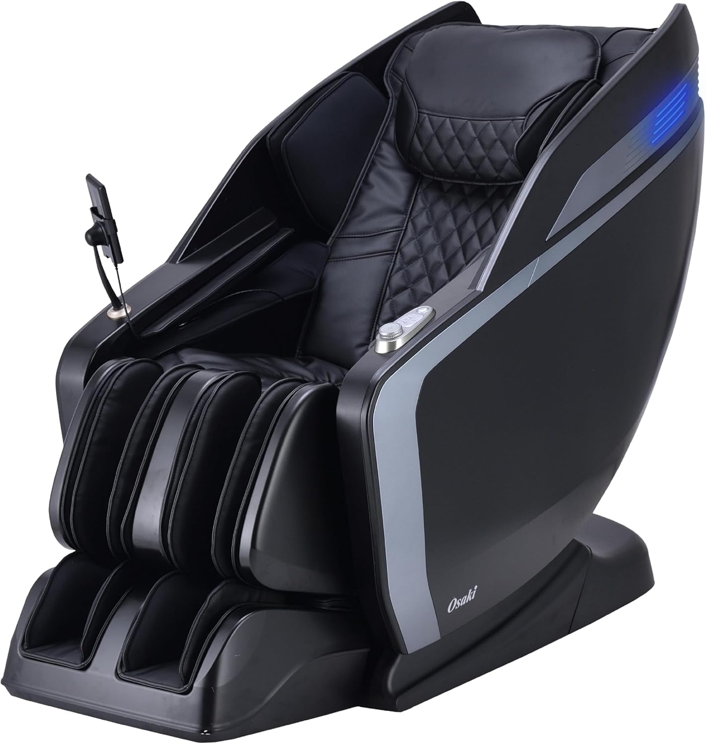 Monarch Full Body Massage Chair | Zero Gravity 3D Sl-Track | Space Saving Technology Recliner| 9 Unique Auto Programs | Bluetooth Connection (LE Black)