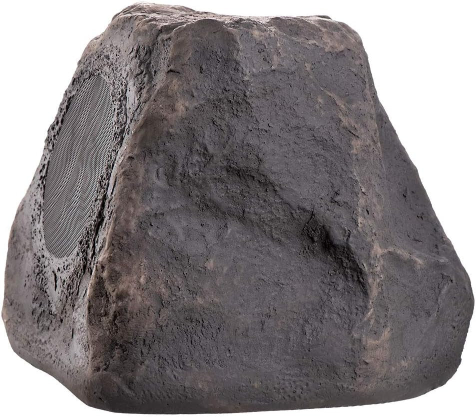 5.25" 120W Wireless Bluetooth Outdoor Rock Speaker – Weather Resistant, Slate Dark Grey - BTR-150
