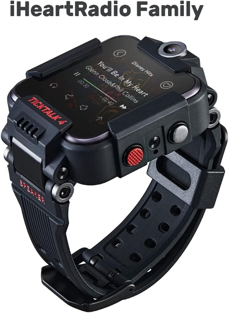 4 Unlocked 4G LTE Kids Smart Watch Phone with GPS Tracker, Combines Video, Voice and Wi-Fi Calling, Messaging, 2X Cameras & Free Streaming Music