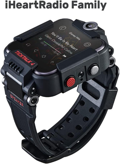 4 Unlocked 4G LTE Kids Smart Watch Phone with GPS Tracker, Combines Video, Voice and Wi-Fi Calling, Messaging, 2X Cameras & Free Streaming Music