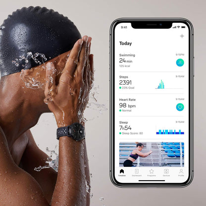 Steel HR Sport - Multisport Hybrid Smartwatch, Connected GPS, Heart Rate, Fitness Level via VO2 Max, Activity and Sleep Tracking, Notifications