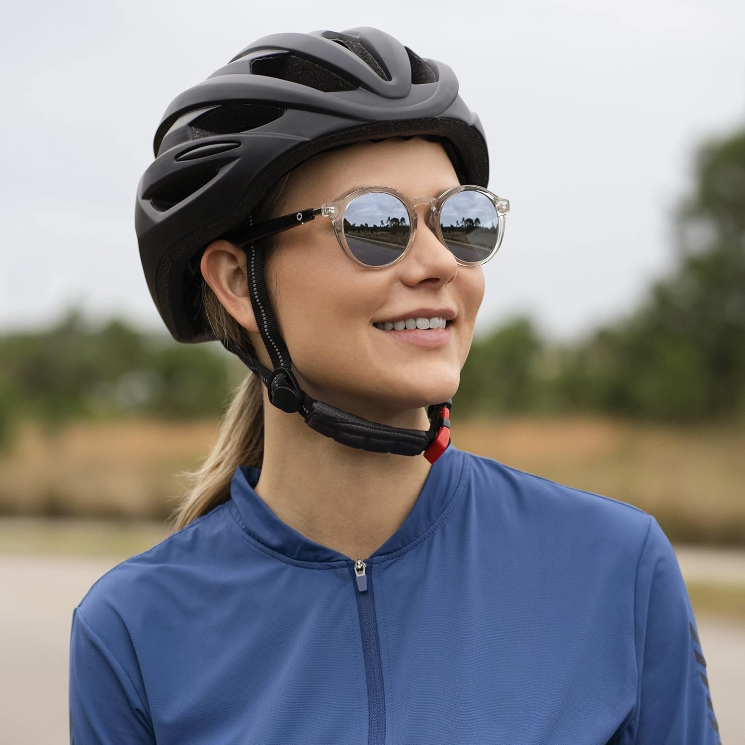 Lyte Bluetooth Audio Sunglasses for Men & Women – Smart Glasses with Headphones, Speaker and Wireless Mic - Compatible with Alexa and Siri - Moonbeam