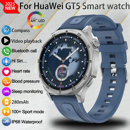 2025 New 3D Dial Smartwatch Heart Rate Health Monitor Bluetooth Call Compass IP68 Waterproof Men'S Smartwatch for Huawei Xiaomi