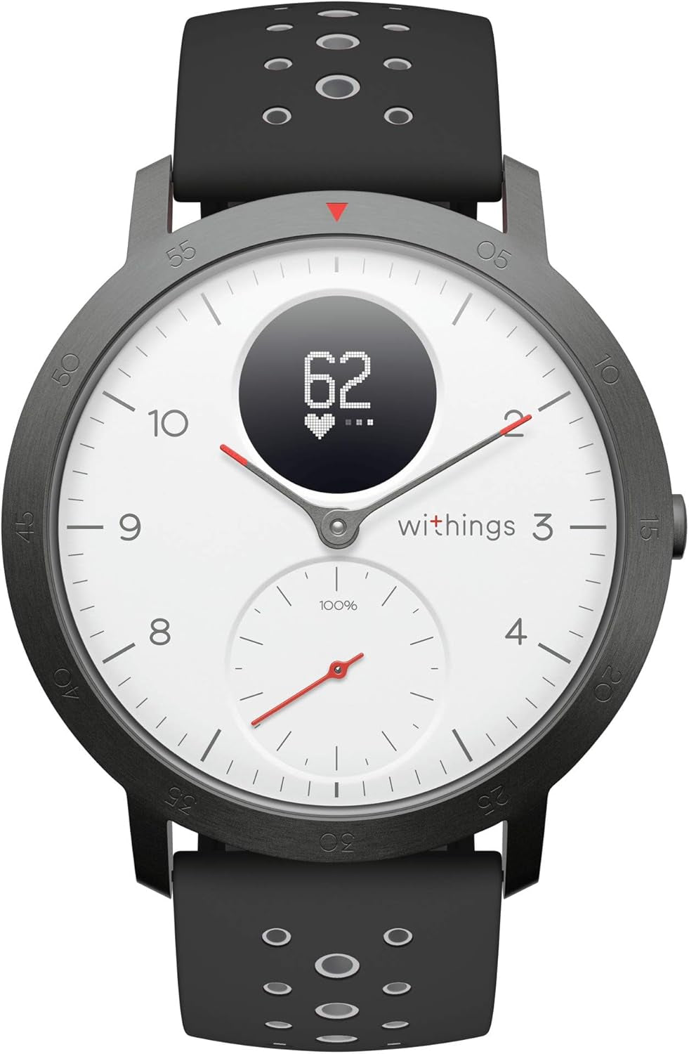 Steel HR Sport - Multisport Hybrid Smartwatch, Connected GPS, Heart Rate, Fitness Level via VO2 Max, Activity and Sleep Tracking, Notifications