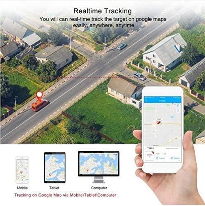 Mini GPS Tracker Magnetic Mini GPS Locator Anti-Theft Anti-Lost Real Time Micro GPS Tracking Device for Kids, Elderly, Wallet, Luggage and Important Document(Tk901)