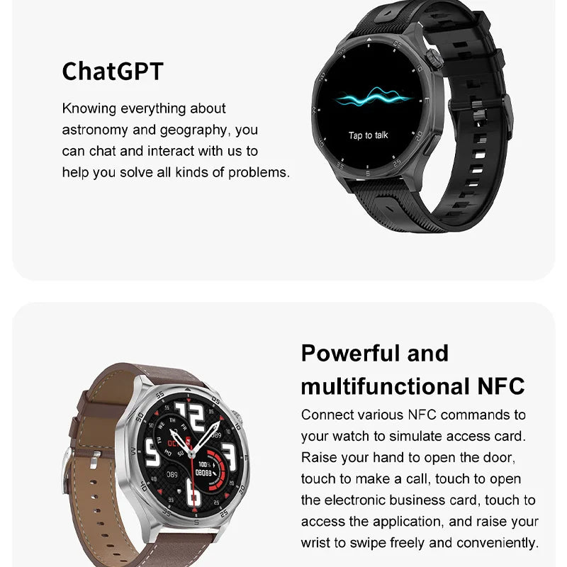 2025 New 3D Dial Smartwatch Heart Rate Health Monitor Bluetooth Call Compass IP68 Waterproof Men'S Smartwatch for Huawei Xiaomi