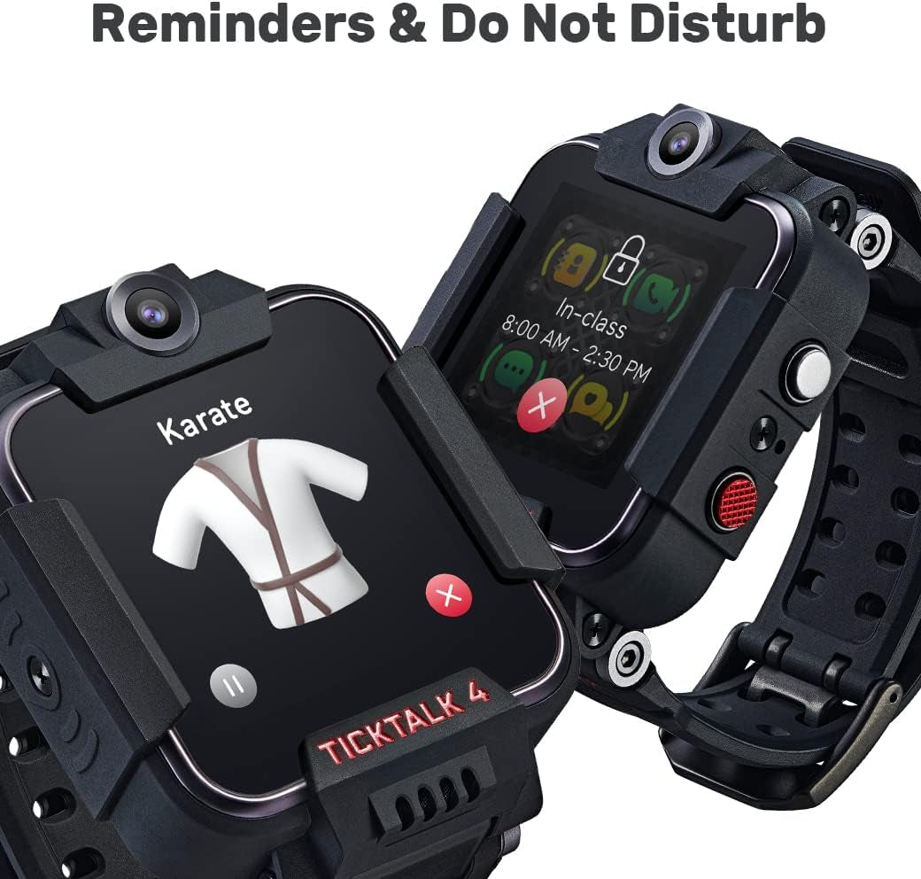 4 Unlocked 4G LTE Kids Smart Watch Phone with GPS Tracker, Combines Video, Voice and Wi-Fi Calling, Messaging, 2X Cameras & Free Streaming Music