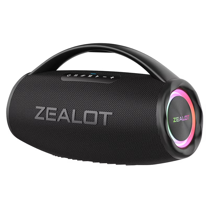 -S97 80W Bluetooth Speaker Powerful Wireless Speaker with Portable Handle, for Party, Camping,Rgb Colorful Light