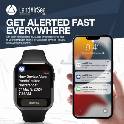 54 GPS Tracker + 6-Months No Subscription. Long Battery, Magnetic, & Waterproof. Global GPS Tracker for Vehicles. Made in the USA from Domestic & Imported Parts