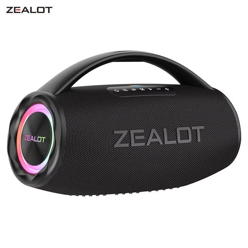 -S97 80W Bluetooth Speaker Powerful Wireless Speaker with Portable Handle, for Party, Camping,Rgb Colorful Light