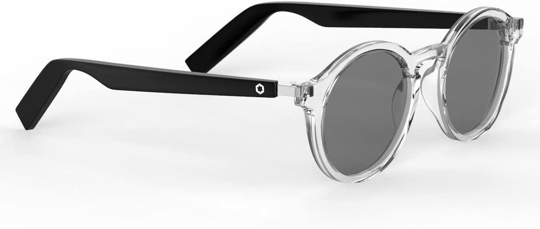 Lyte Bluetooth Audio Sunglasses for Men & Women – Smart Glasses with Headphones, Speaker and Wireless Mic - Compatible with Alexa and Siri - Moonbeam