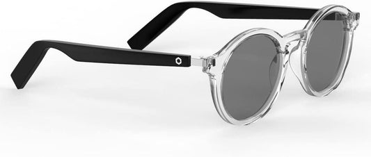 Lyte Bluetooth Audio Sunglasses for Men & Women – Smart Glasses with Headphones, Speaker and Wireless Mic - Compatible with Alexa and Siri - Moonbeam