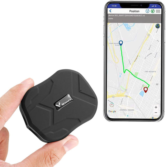 Mini GPS Tracker for Vehicles Hidden Magnetic Mini GPS Locator Real-Time Anti-Theft Micro GPS Tracking Device for Kids, Elderly, Wallet, Luggage(Mini TK905)