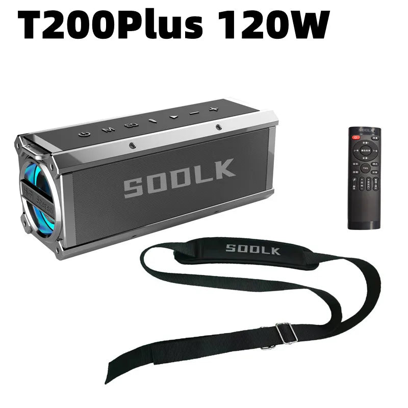 120W High Power Bluetooth Speaker Outdoor Subwoofer Portable Wireless Speaker TWS Stereo Audio with Microphone Caixa De Som