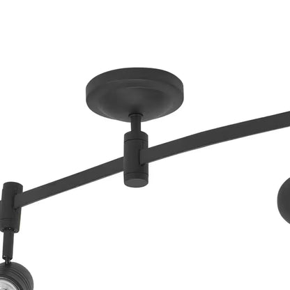 Flex Track 8 Ft. Bronze LED Ceiling Mounted Hard Wired Track Lighting Kit with Pinhole Head