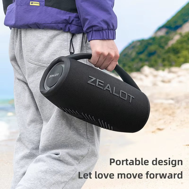 -S97 80W Bluetooth Speaker Powerful Wireless Speaker with Portable Handle, for Party, Camping,Rgb Colorful Light