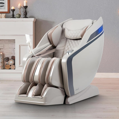 Monarch Full Body Massage Chair | Zero Gravity 3D Sl-Track | Space Saving Technology Recliner| 9 Unique Auto Programs | Bluetooth Connection (LE Black)