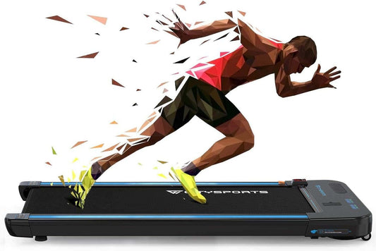 Treadmills for Home, under Desk Treadmill Walking Pad with Audio Speakers, Slim & Portable Remote Dual LED Display, Office Home (Green)