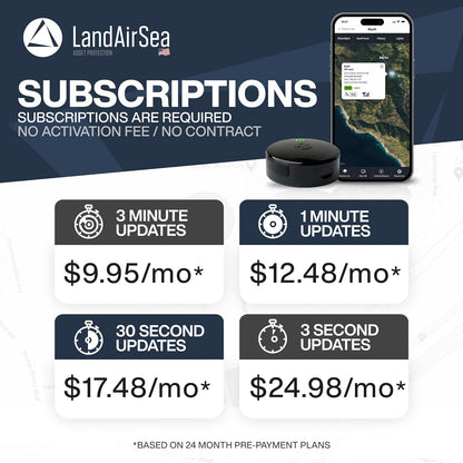 54 GPS Tracker + 6-Months No Subscription. Long Battery, Magnetic, & Waterproof. Global GPS Tracker for Vehicles. Made in the USA from Domestic & Imported Parts