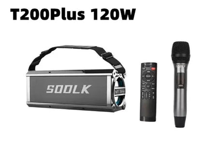 120W High Power Bluetooth Speaker Outdoor Subwoofer Portable Wireless Speaker TWS Stereo Audio with Microphone Caixa De Som