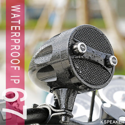 Bluetooth Motorcycle Speakers - Waterproof, 200W RZR Speakers for ATV, UTV, Golf Cart & Jet Ski