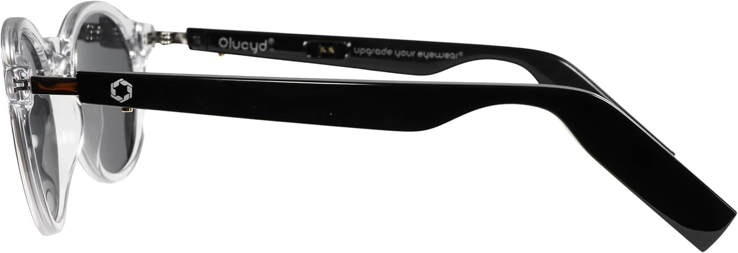 Lyte Bluetooth Audio Sunglasses for Men & Women – Smart Glasses with Headphones, Speaker and Wireless Mic - Compatible with Alexa and Siri - Moonbeam