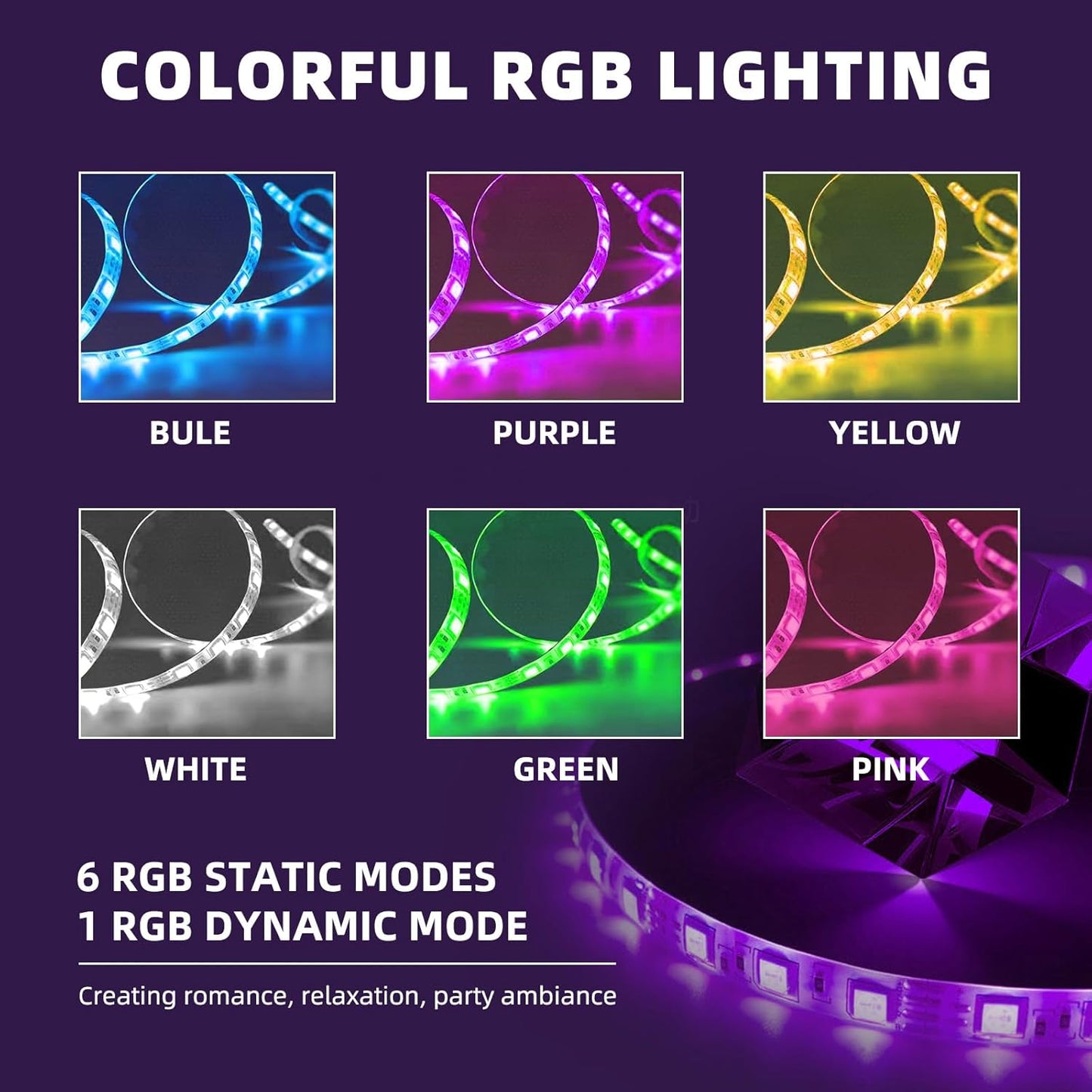 31.5X22.8 Inch RGB LED Vanity Mirror with Light and RGB Backlit Hollywood Lighted Makeup Mirror, Smart Touch Control Light Mirror with Memory Function