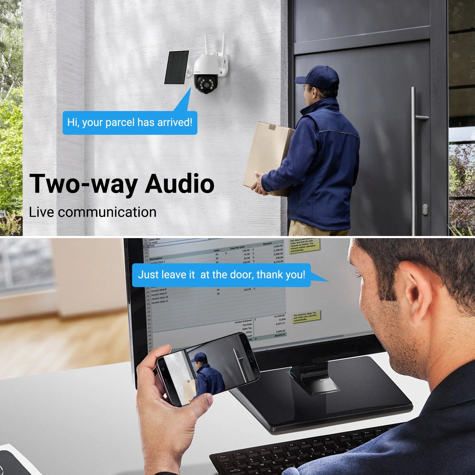 🔥BOGO🔥  B4 Solar Security Cameras Wireless Outdoor