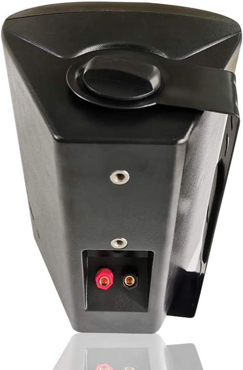 5.25 Inch Indoor Outdoor Bluetooth Speakers Patio Waterproof Wired Wall Mount System 300 Watts (Black)