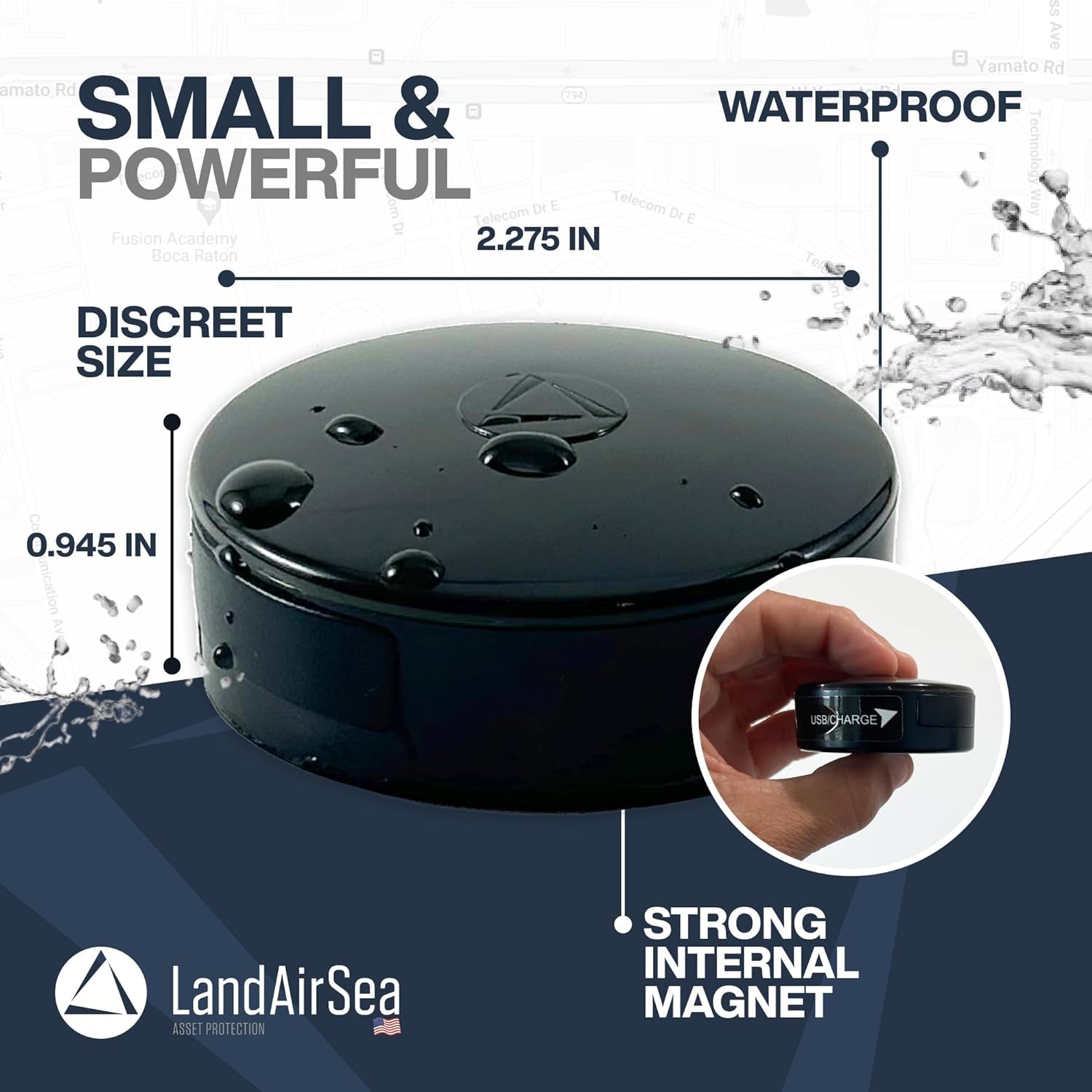 54 GPS Tracker + 6-Months No Subscription. Long Battery, Magnetic, & Waterproof. Global GPS Tracker for Vehicles. Made in the USA from Domestic & Imported Parts