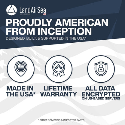 54 GPS Tracker + 6-Months No Subscription. Long Battery, Magnetic, & Waterproof. Global GPS Tracker for Vehicles. Made in the USA from Domestic & Imported Parts