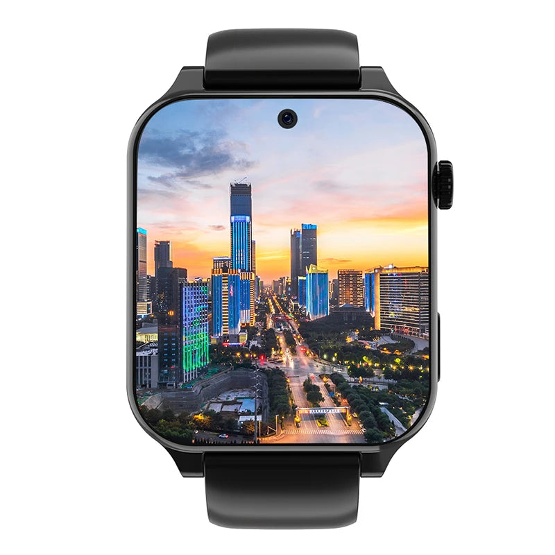 New RAM 4GB ROM 64GB 1.99 Inch 4G Call Smart Watch GPS Wifi Dual Camera SIM Heartrate Testing Waterproof Sports Men Smartwatch