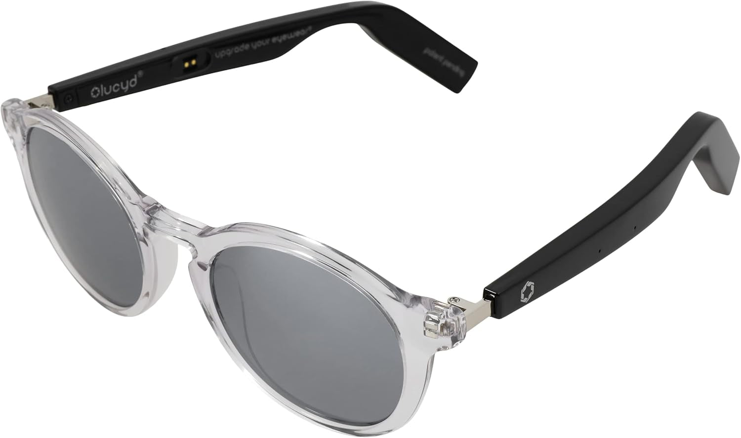 Lyte Bluetooth Audio Sunglasses for Men & Women – Smart Glasses with Headphones, Speaker and Wireless Mic - Compatible with Alexa and Siri - Moonbeam