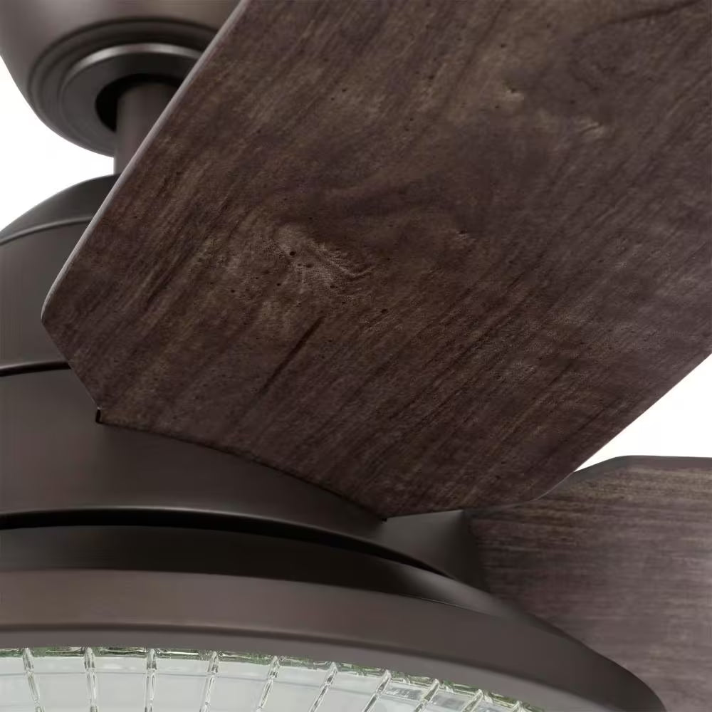 Berwick 52 In. LED Outdoor Espresso Bronze Ceiling Fan with Light